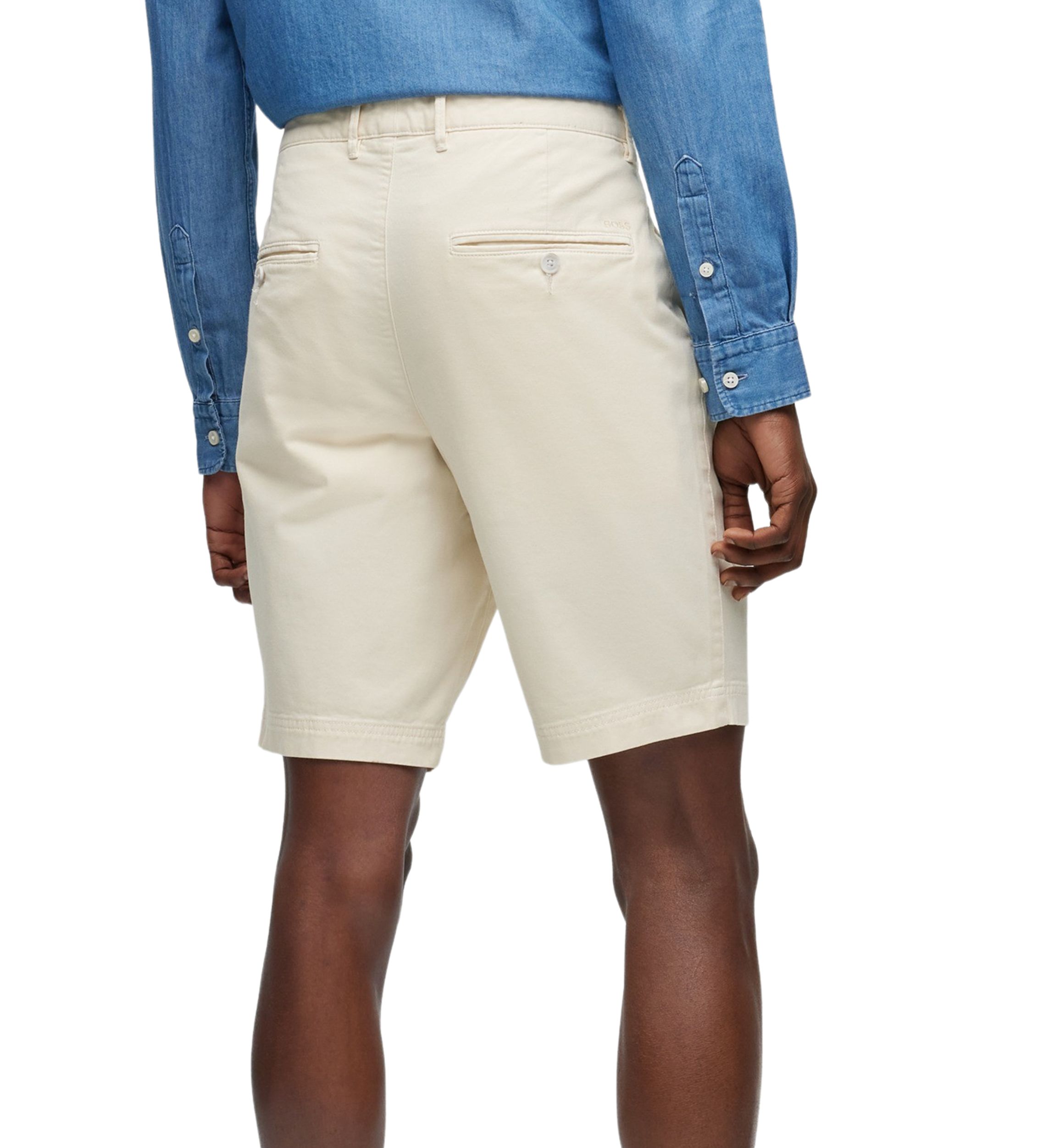 Mens Flat Front Twill Shorts