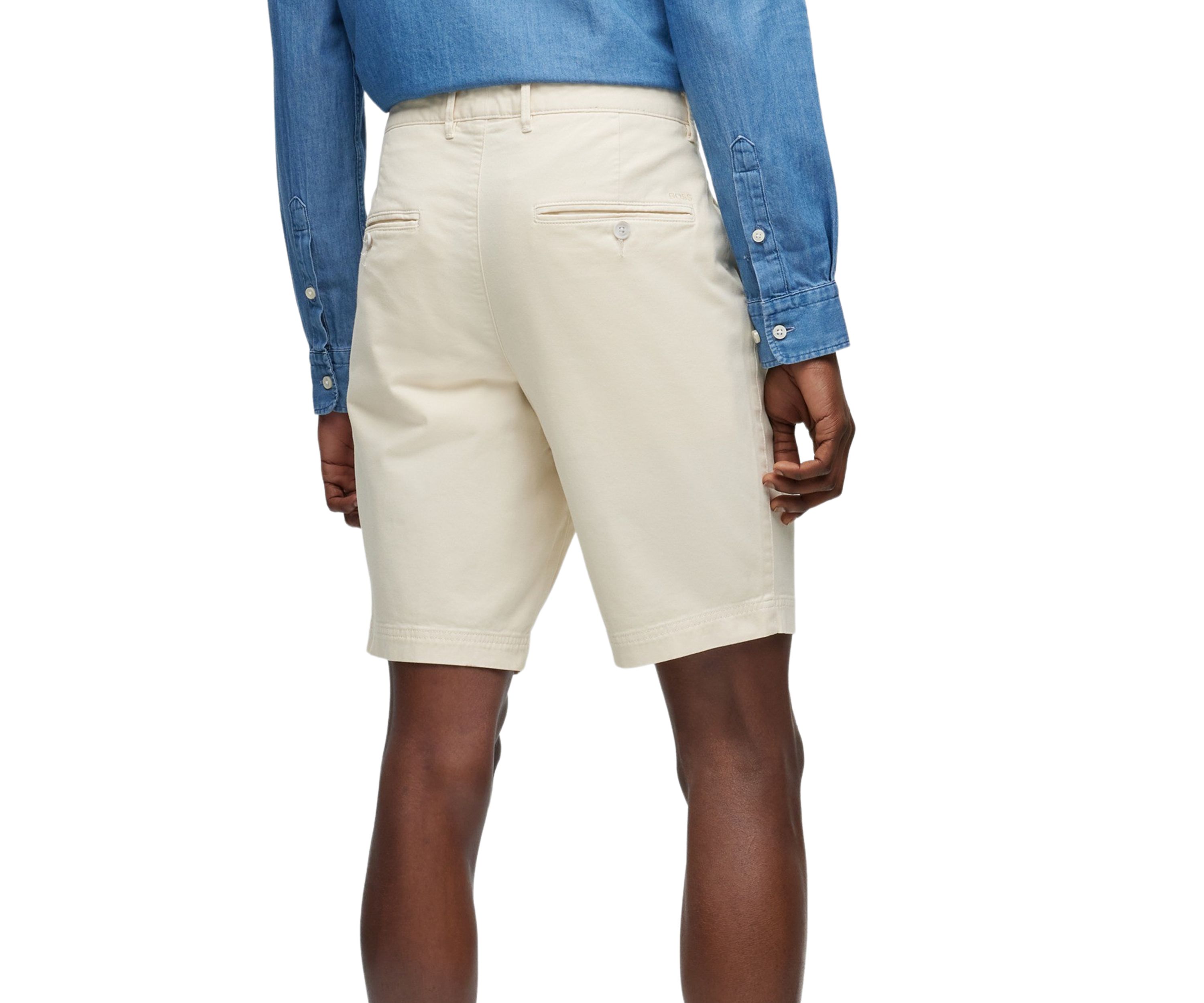Mens Flat Front Twill Shorts