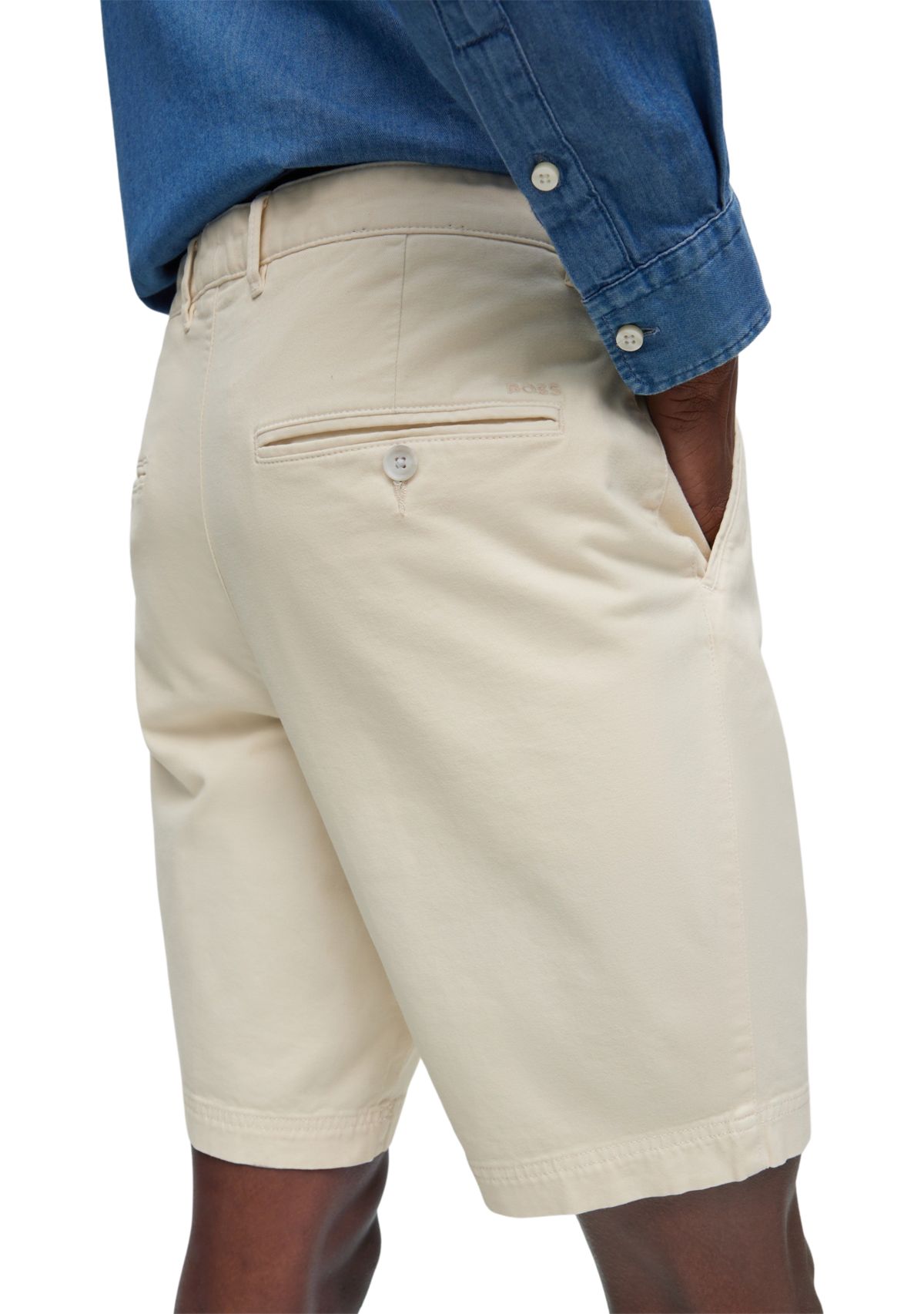 Mens Flat Front Twill Shorts