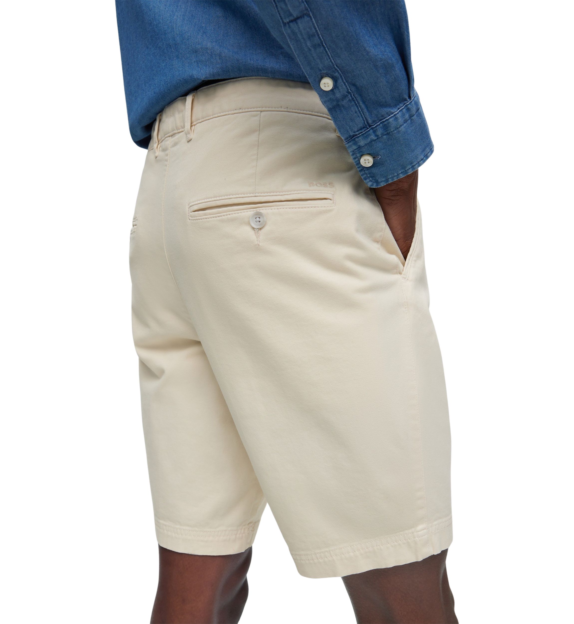 Mens Flat Front Twill Shorts