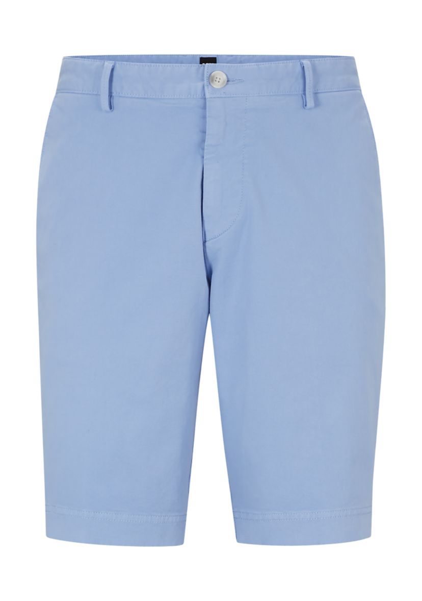   Mens Flat Front Twill Shorts 