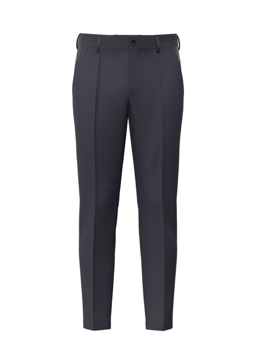 Mens Quality Jersey Synthetic Fiber Solid Dress Pants