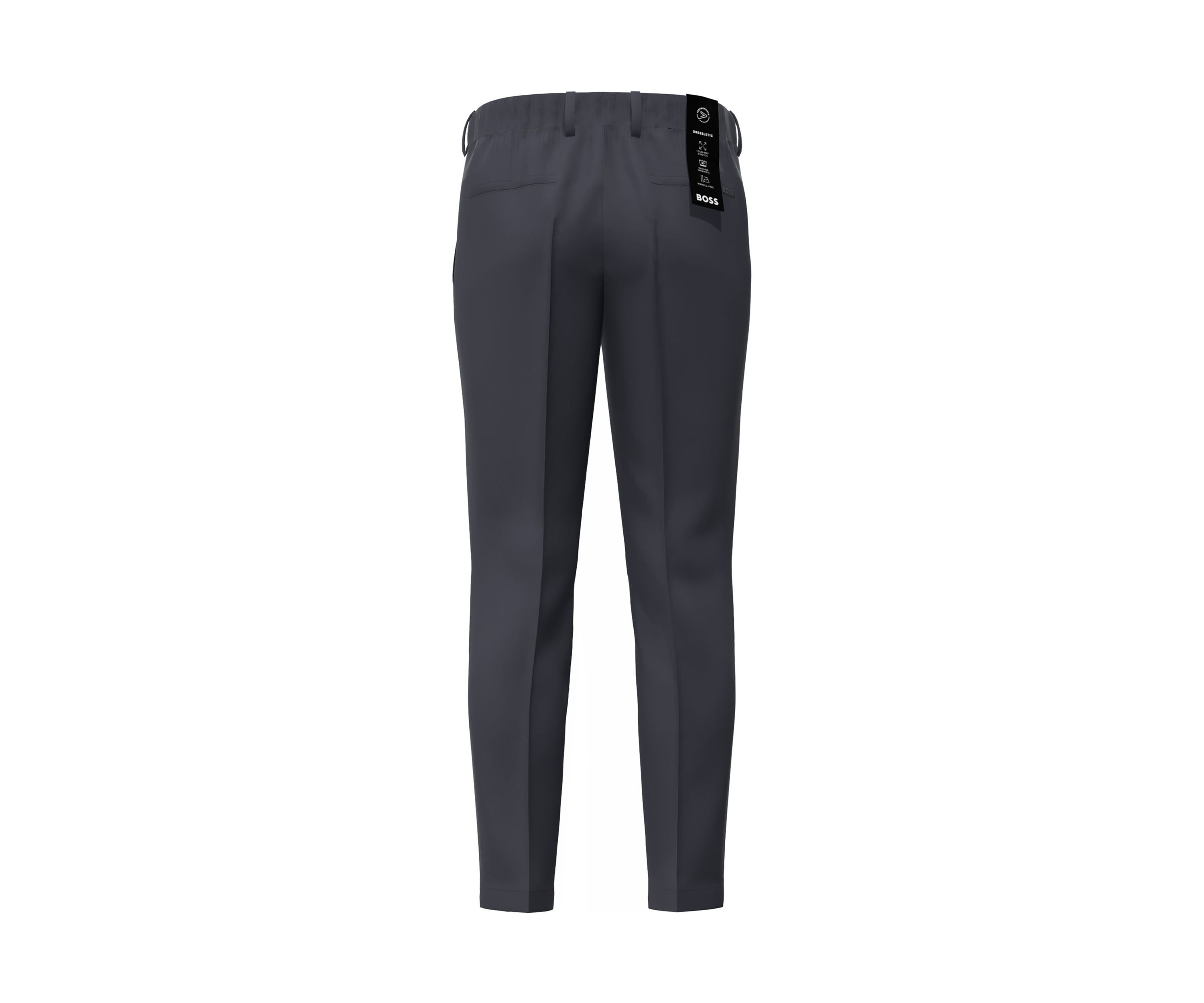 Mens Quality Jersey Synthetic Fiber Solid Dress Pants