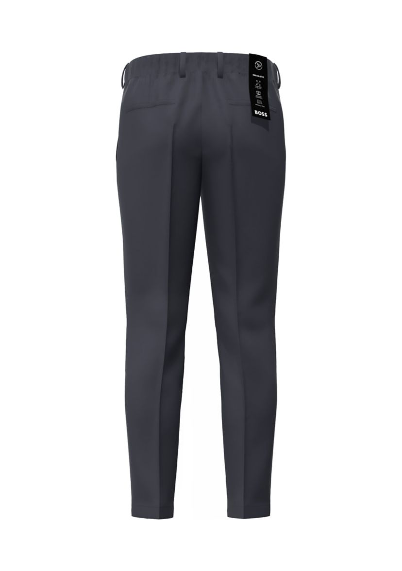 Mens Quality Jersey Synthetic Fiber Solid Dress Pants