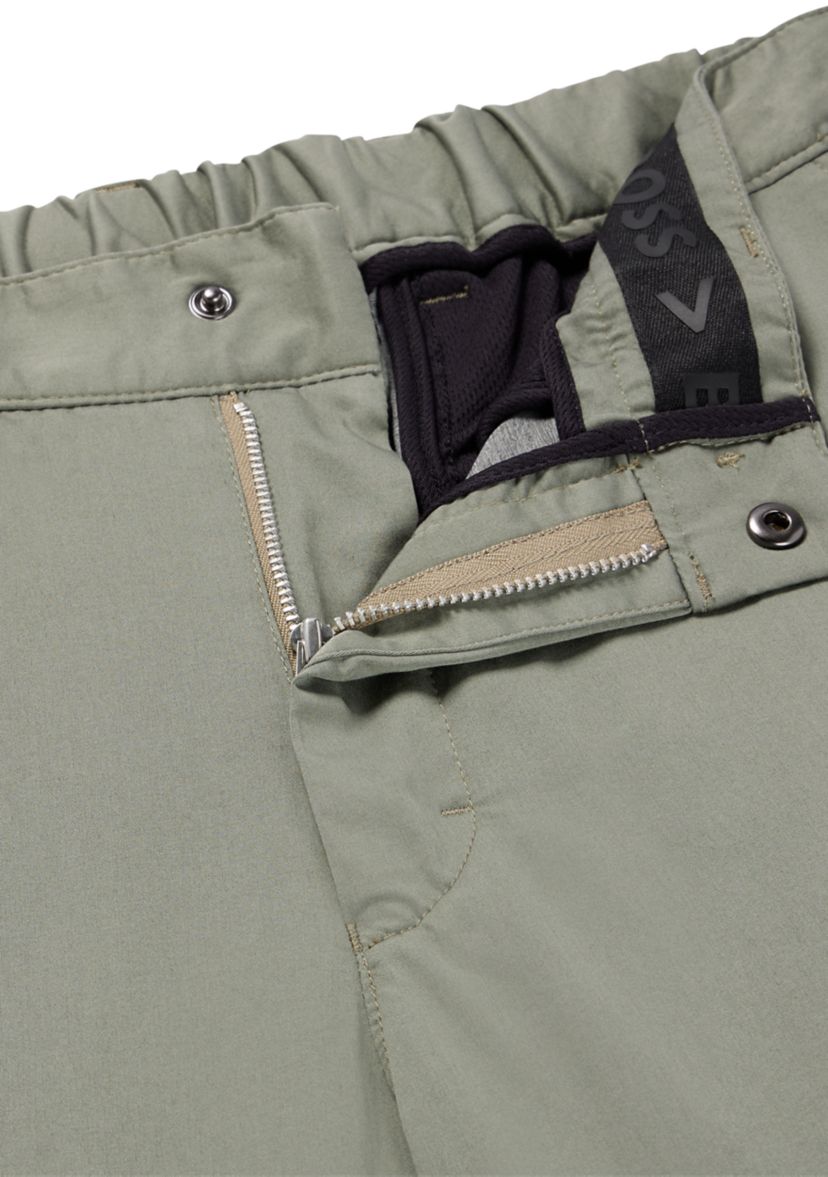 Mens Straight Leg Back Elastic Waistband Pants