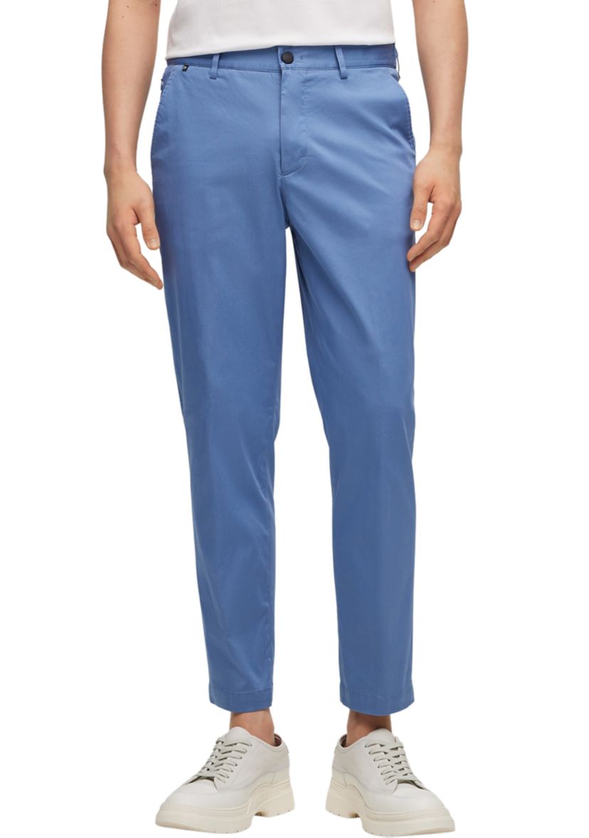  Mens Straight Leg Back Elastic Waistband Pants 