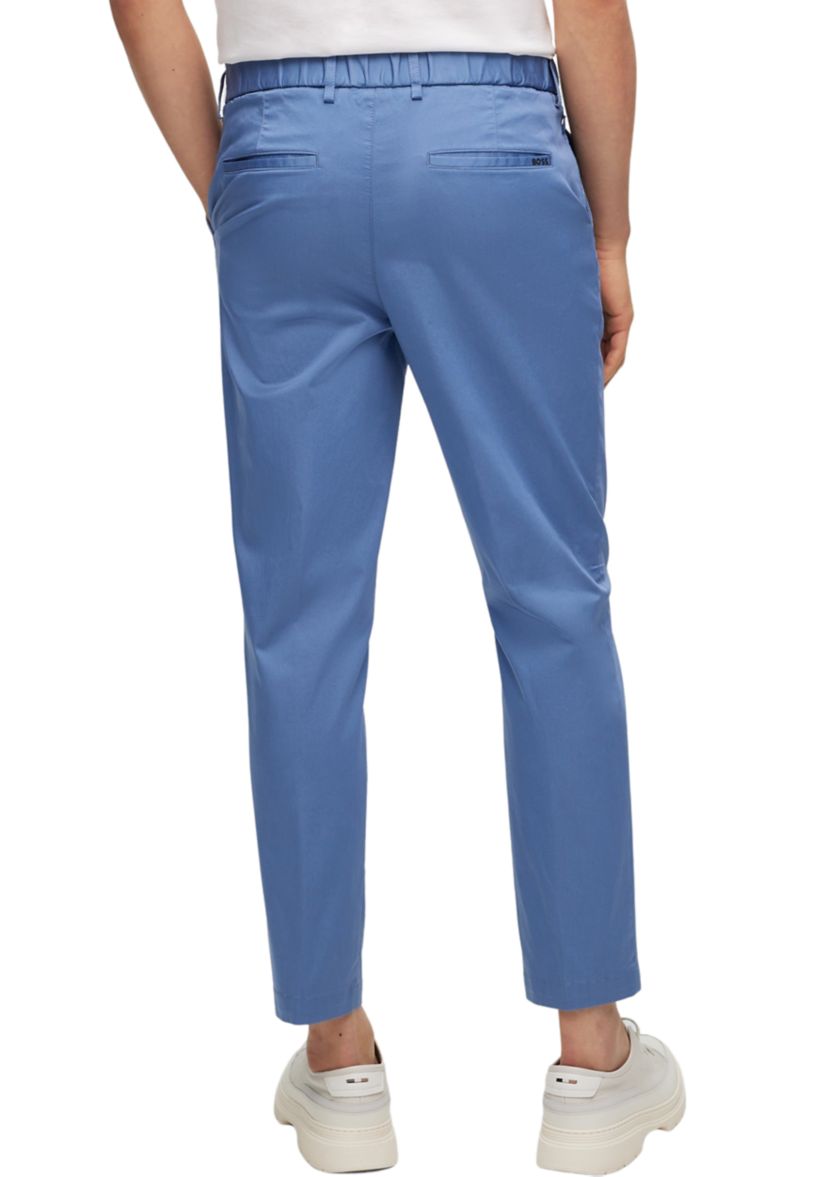  Mens Straight Leg Back Elastic Waistband Pants 