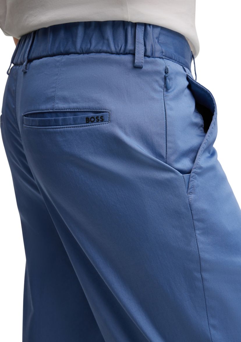  Mens Straight Leg Back Elastic Waistband Pants 