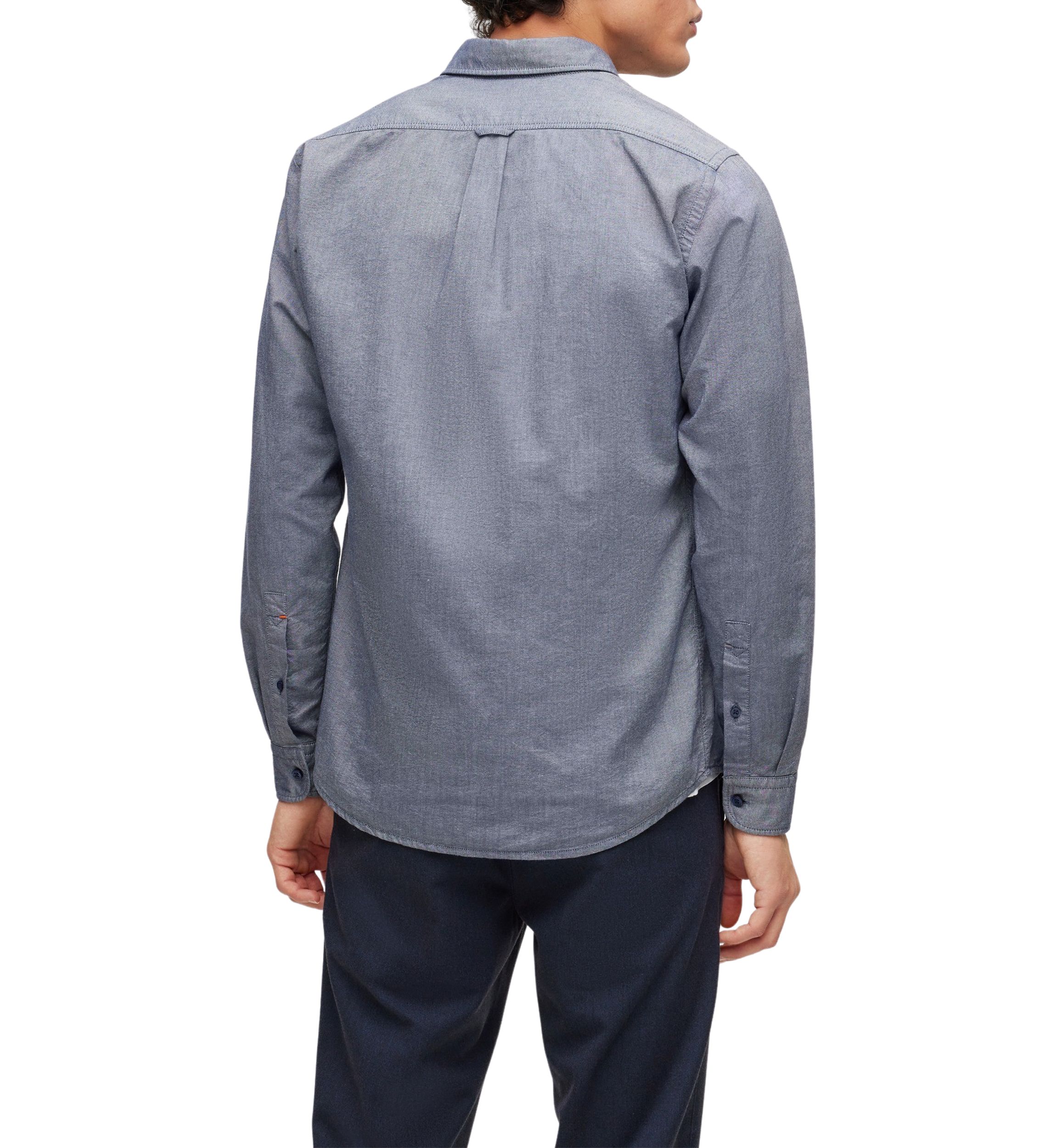  Mens Long Sleeve Button Down Collared Shirt 