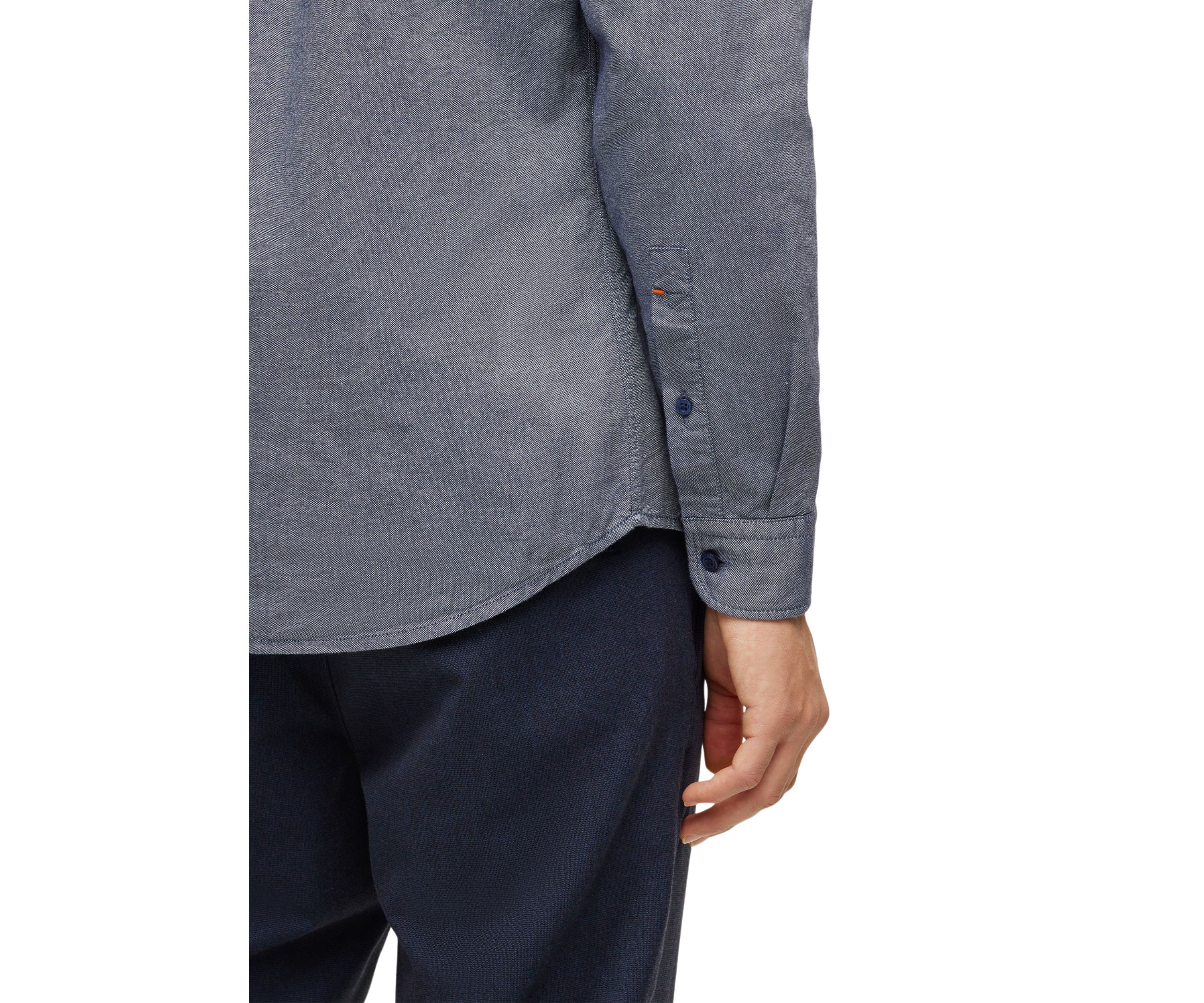  Mens Long Sleeve Button Down Collared Shirt 