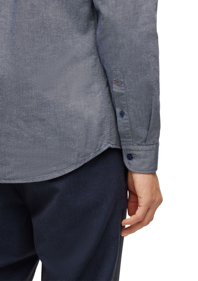  Mens Long Sleeve Button Down Collared Shirt 