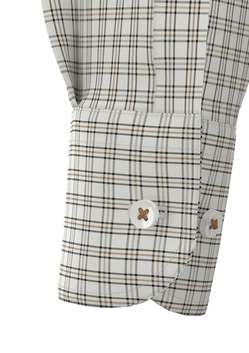 Mens Long Sleeve Check Dress Shirt 