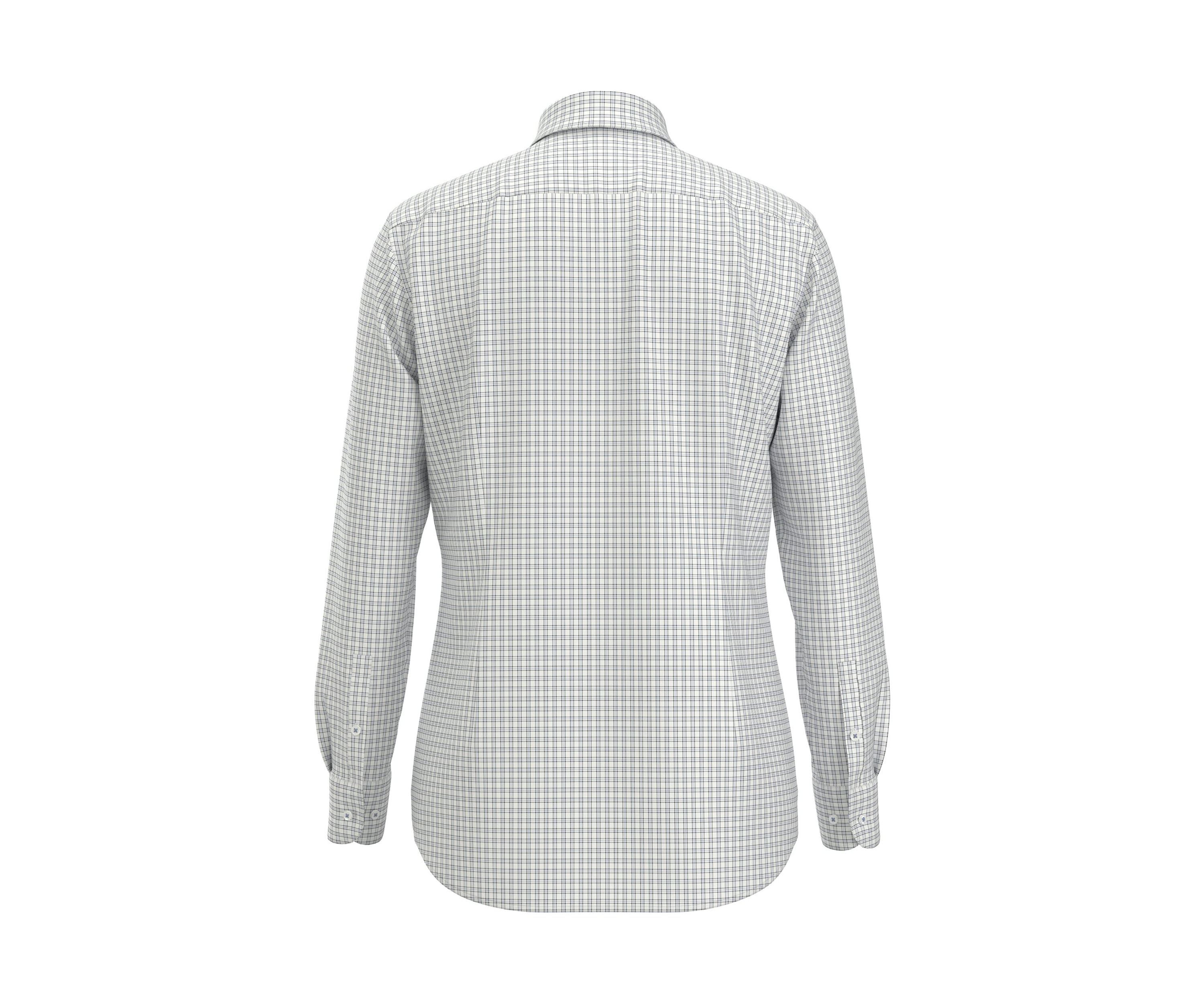 	  Mens Long Sleeve Check Dress Shirt 