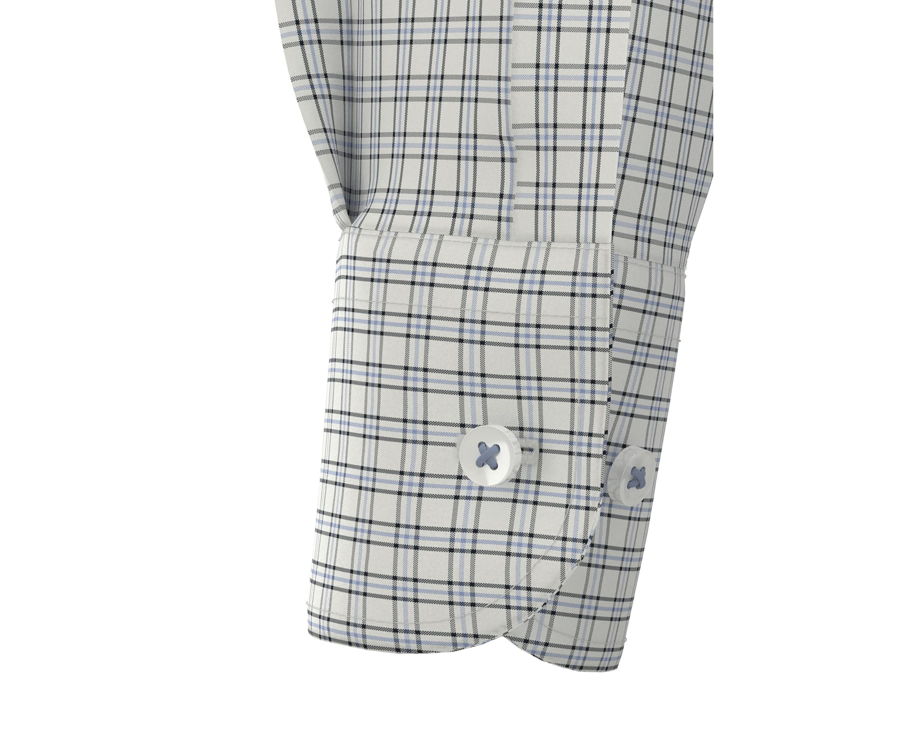 	  Mens Long Sleeve Check Dress Shirt 
