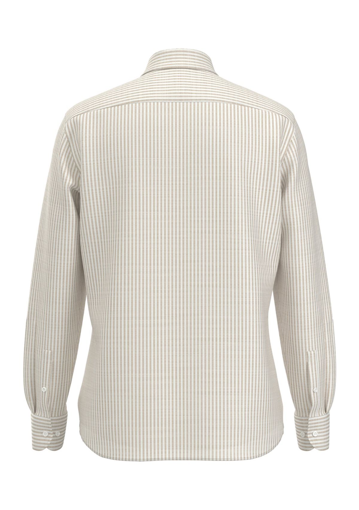 Mens Long Sleeve Striped Dress Shirt
