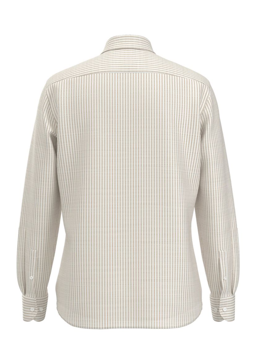Mens Long Sleeve Striped Dress Shirt