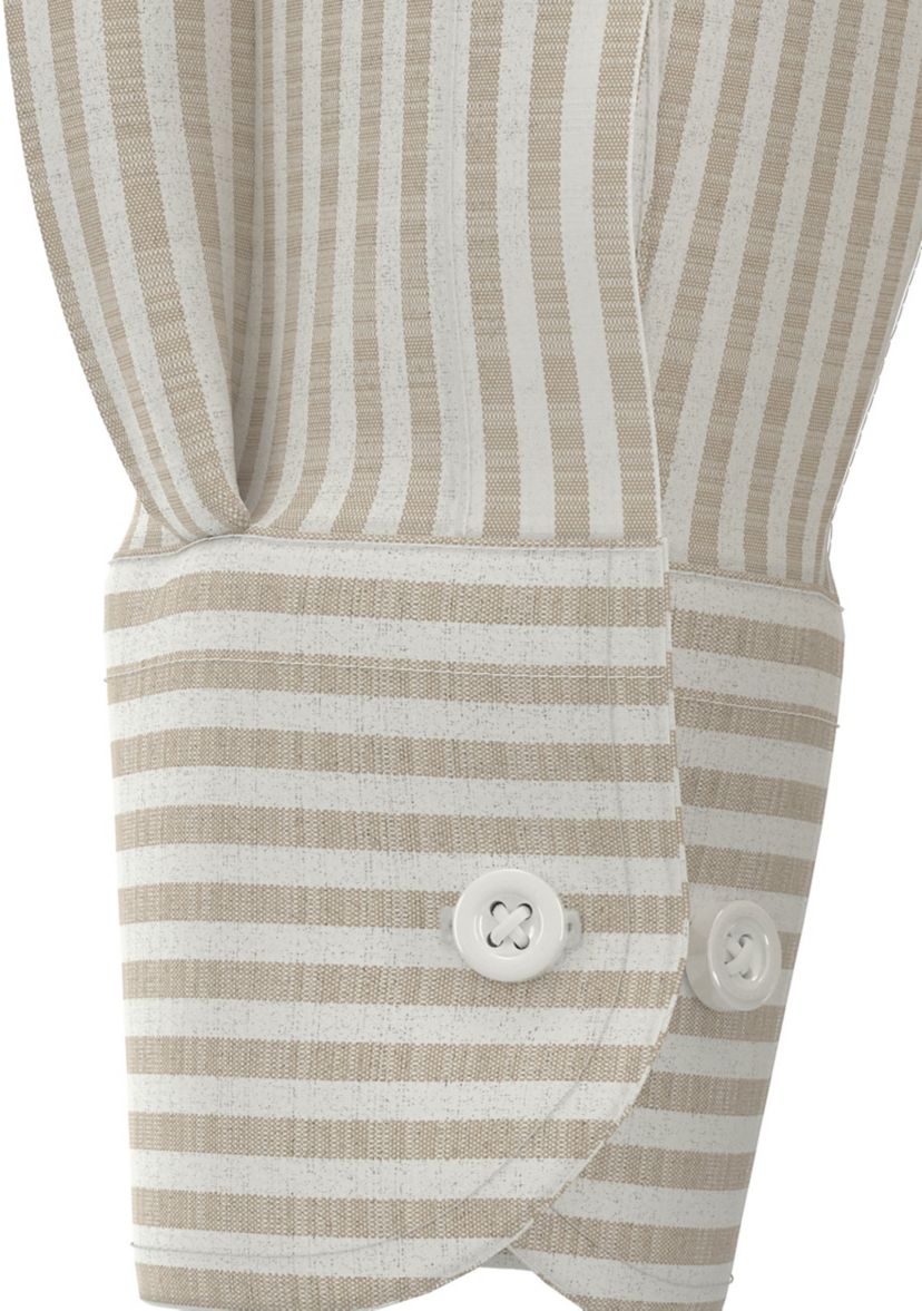 Mens Long Sleeve Striped Dress Shirt
