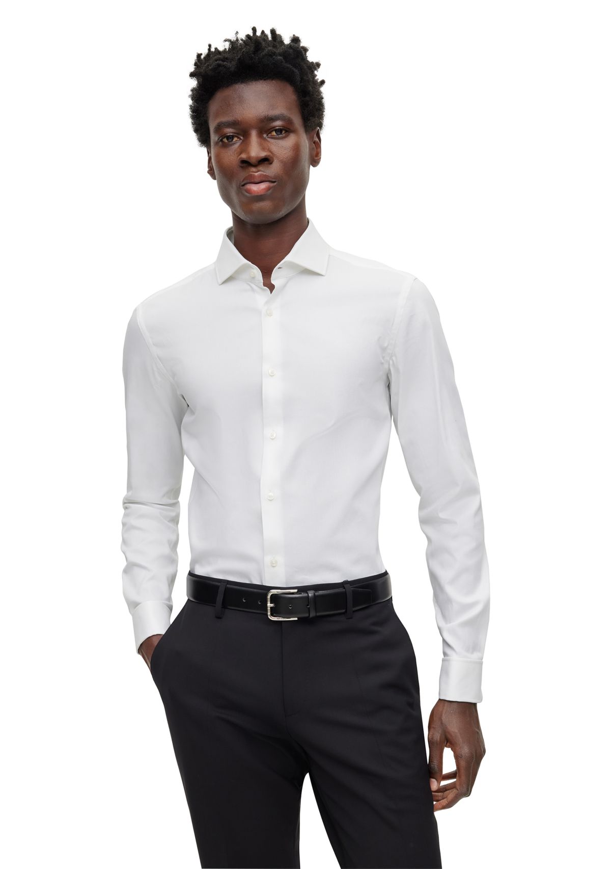 Mens Spread Collar Shirt