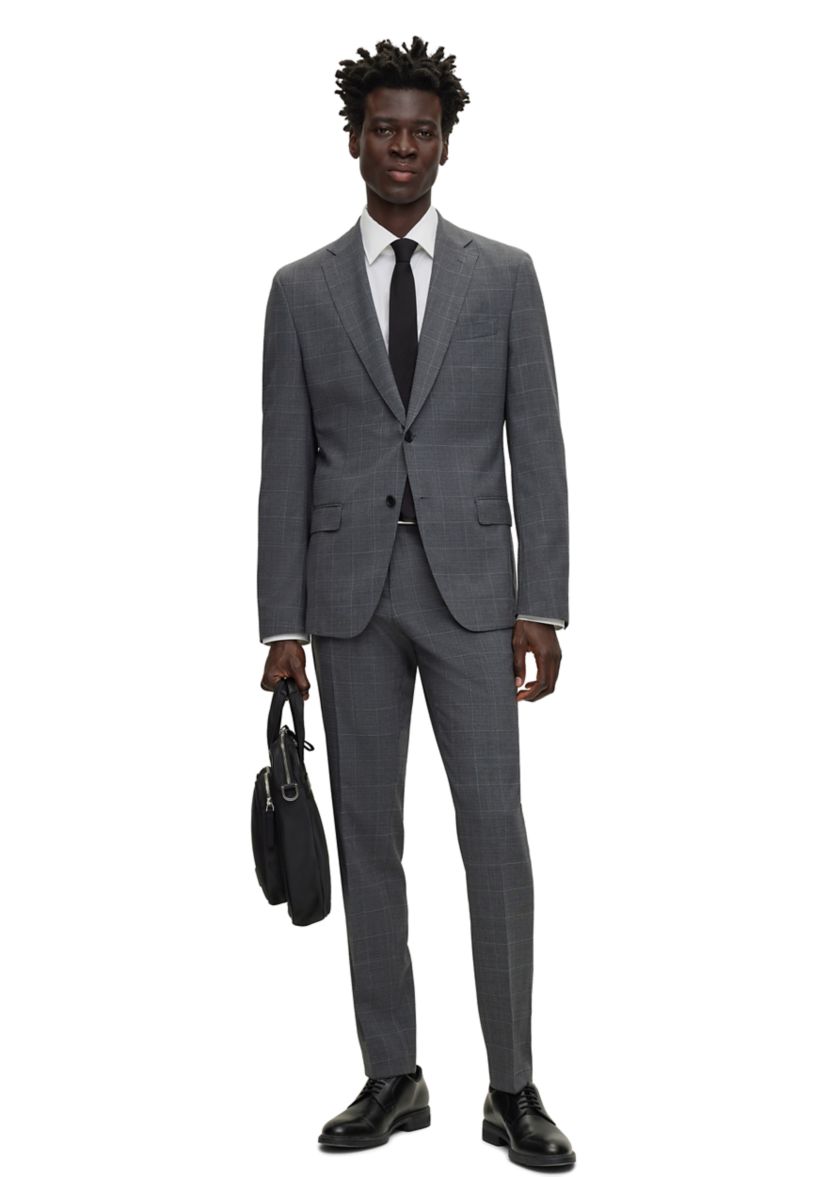 Mens Slim Fit Stretch Fabric Performance Suit
