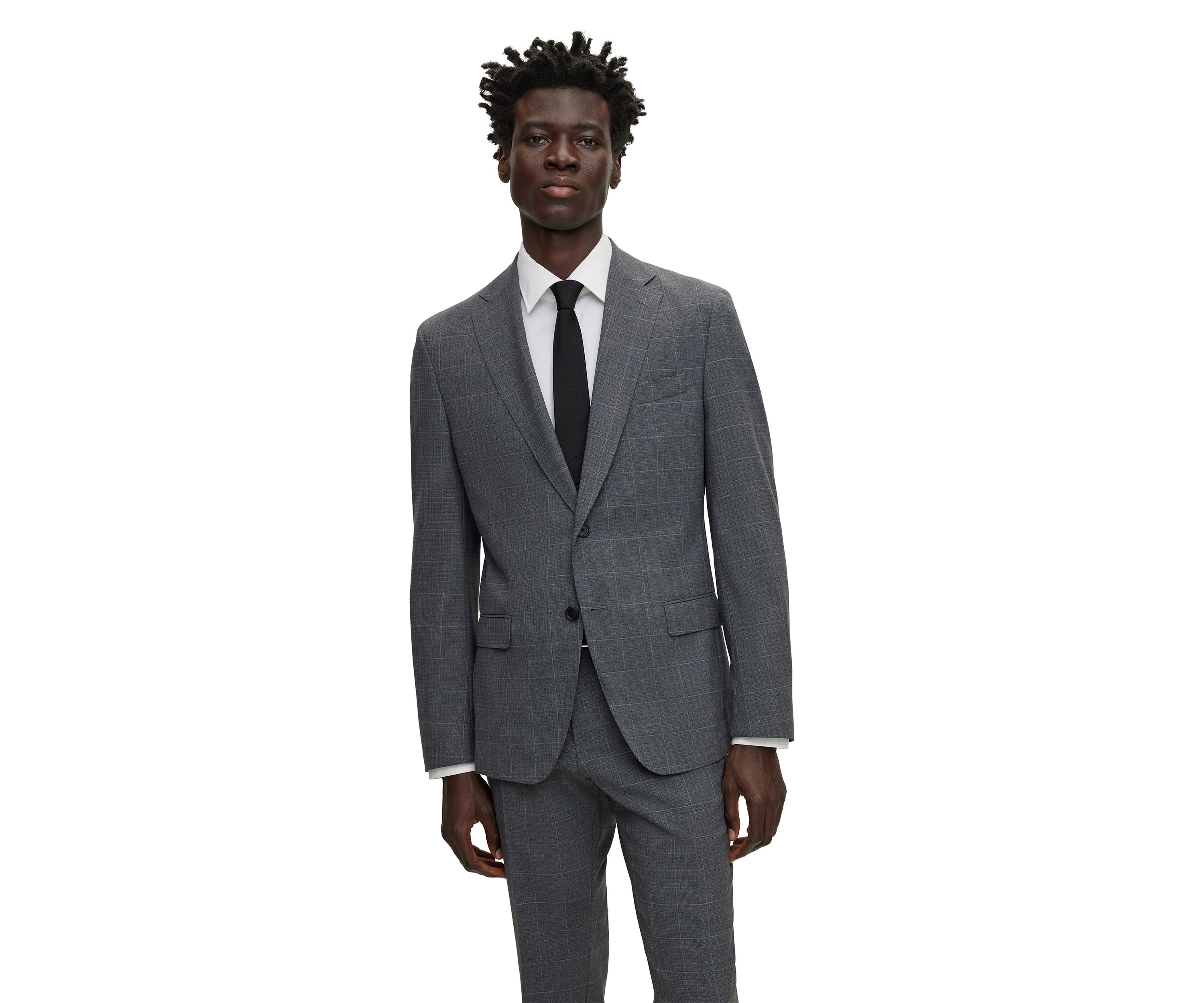 Mens Slim Fit Stretch Fabric Performance Suit