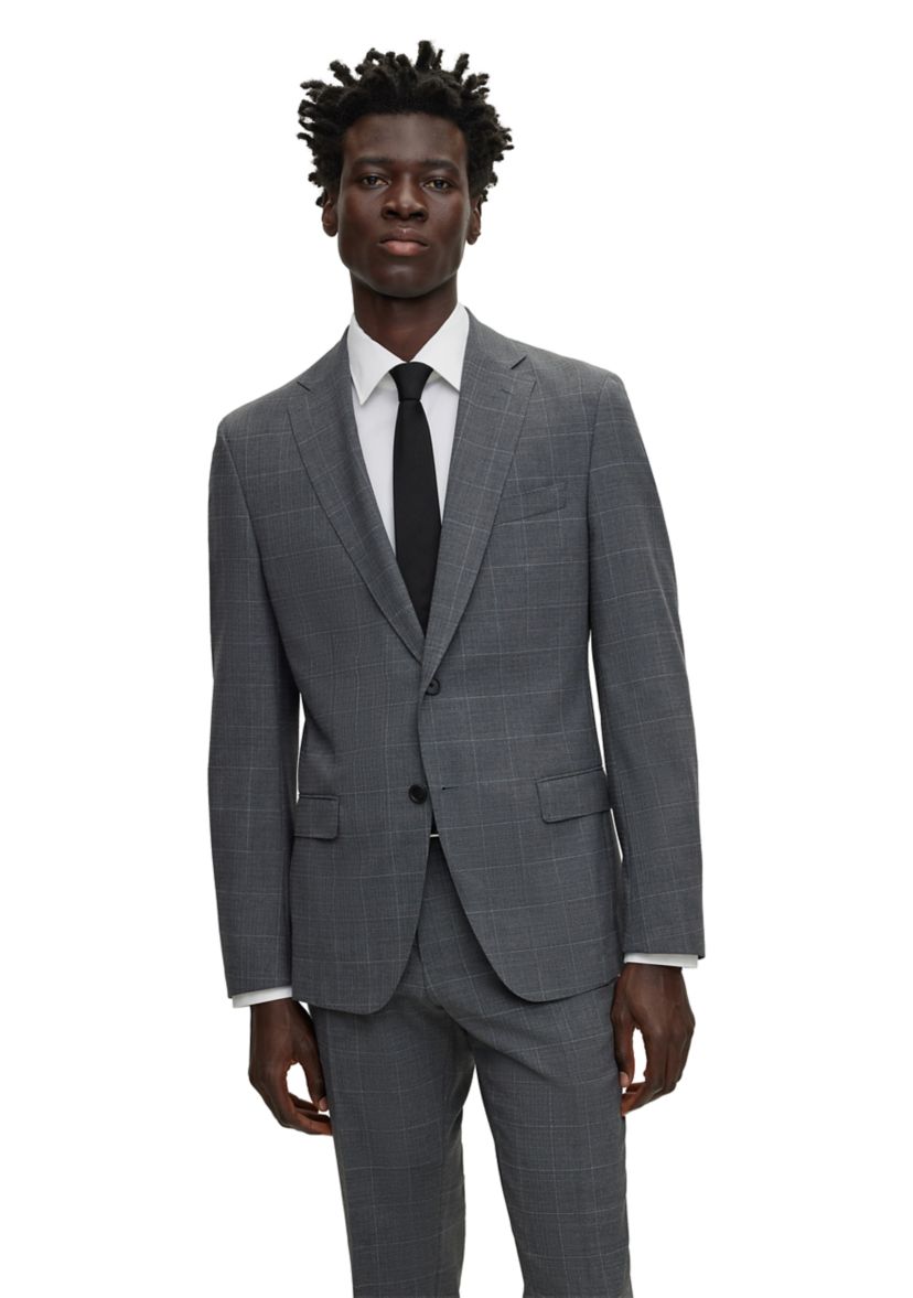 Mens Slim Fit Stretch Fabric Performance Suit