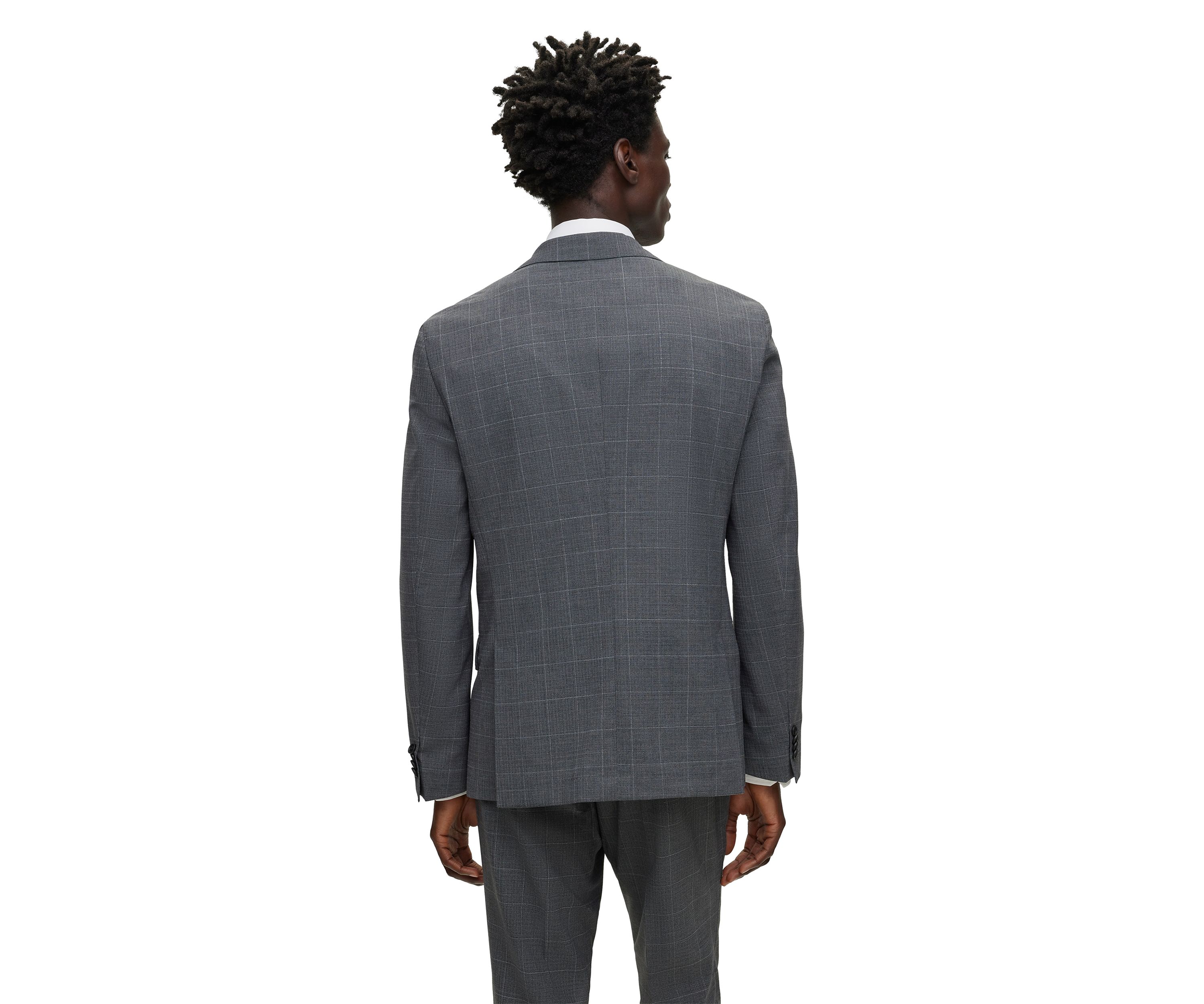 Mens Slim Fit Stretch Fabric Performance Suit