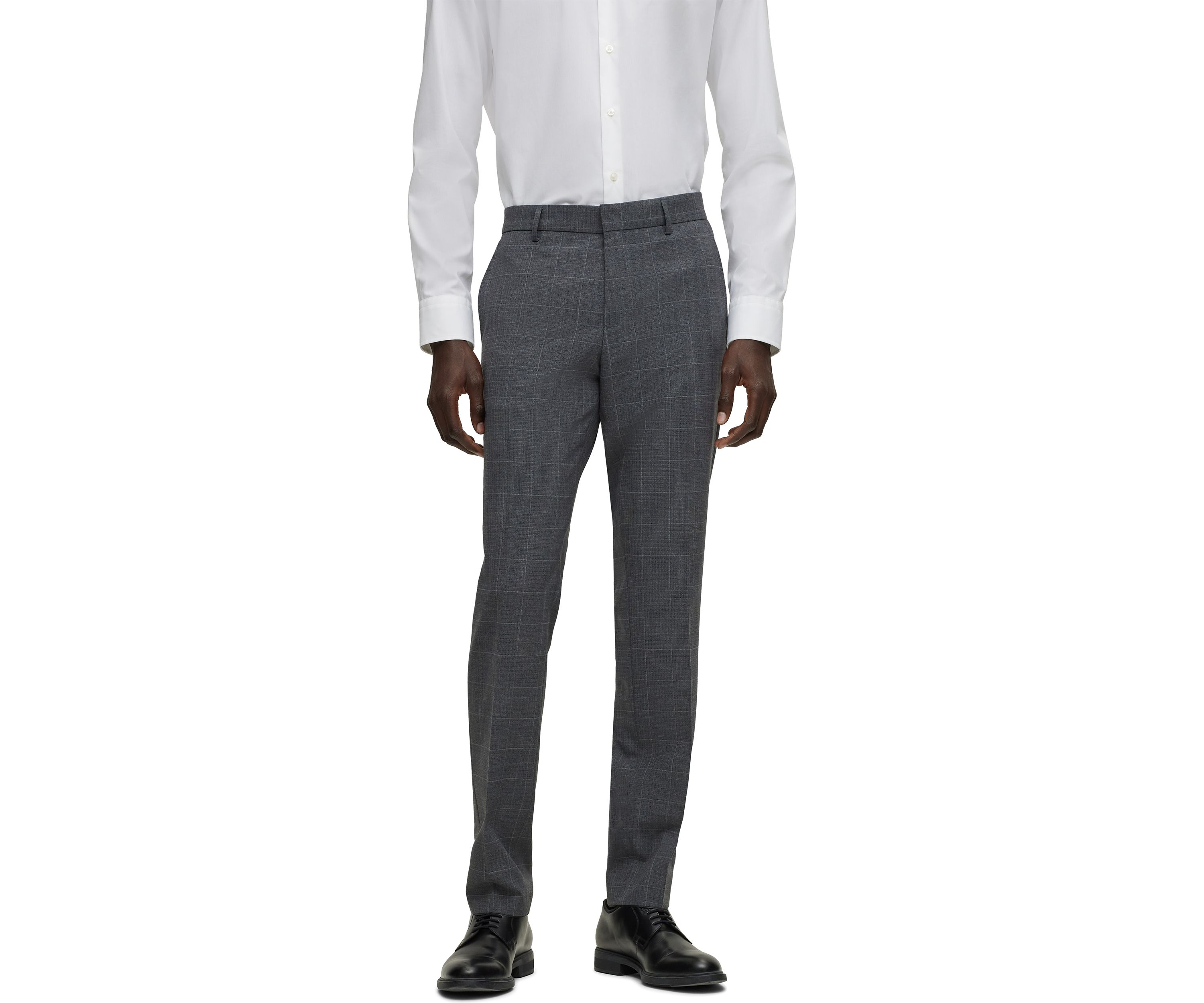 Mens Slim Fit Stretch Fabric Performance Suit