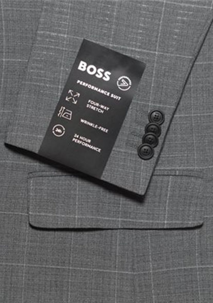 Mens Slim Fit Stretch Fabric Performance Suit