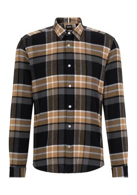 HUGO BOSS Men's Liam Regular Fit Flannel Shirt