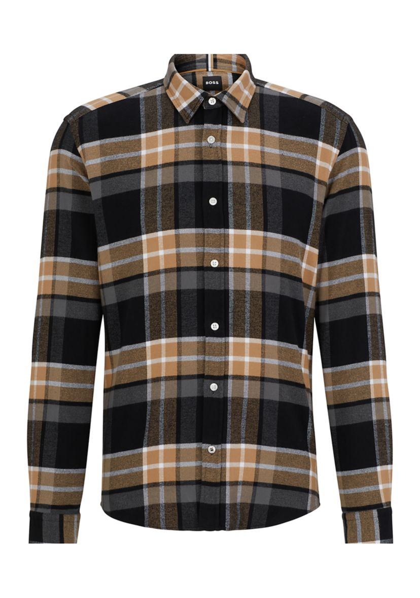 Mens Liam Regular Fit Flannel Shirt
