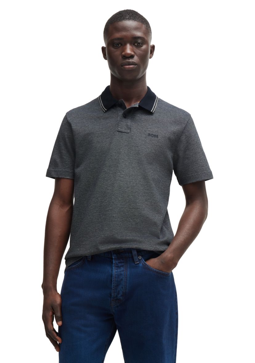 Mens Short Sleeve Knit Polo Shirt