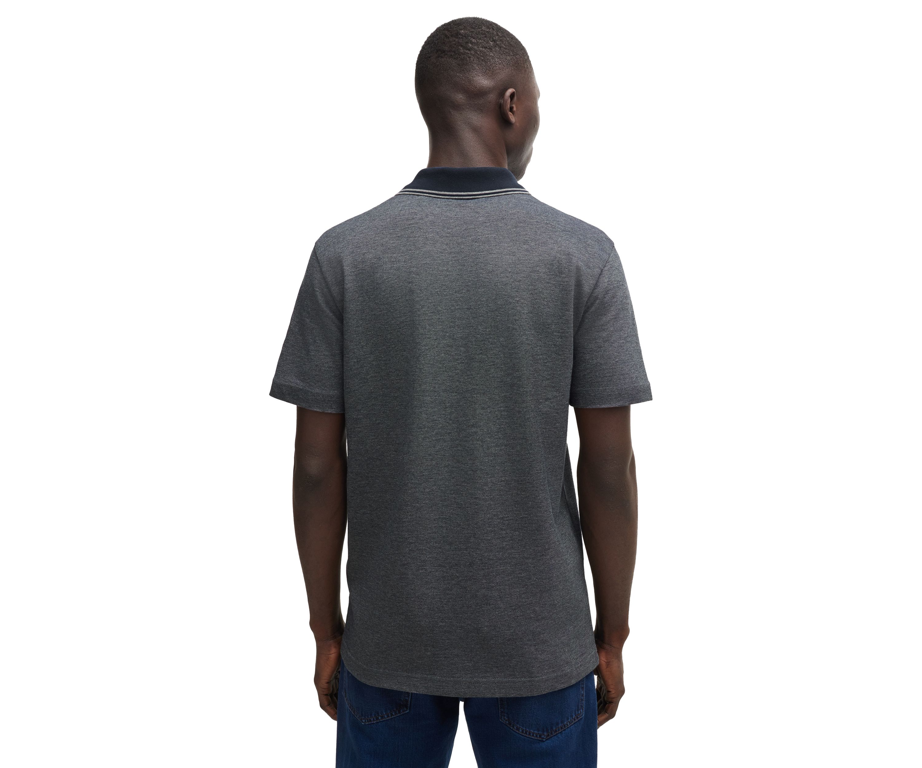 Mens Short Sleeve Knit Polo Shirt