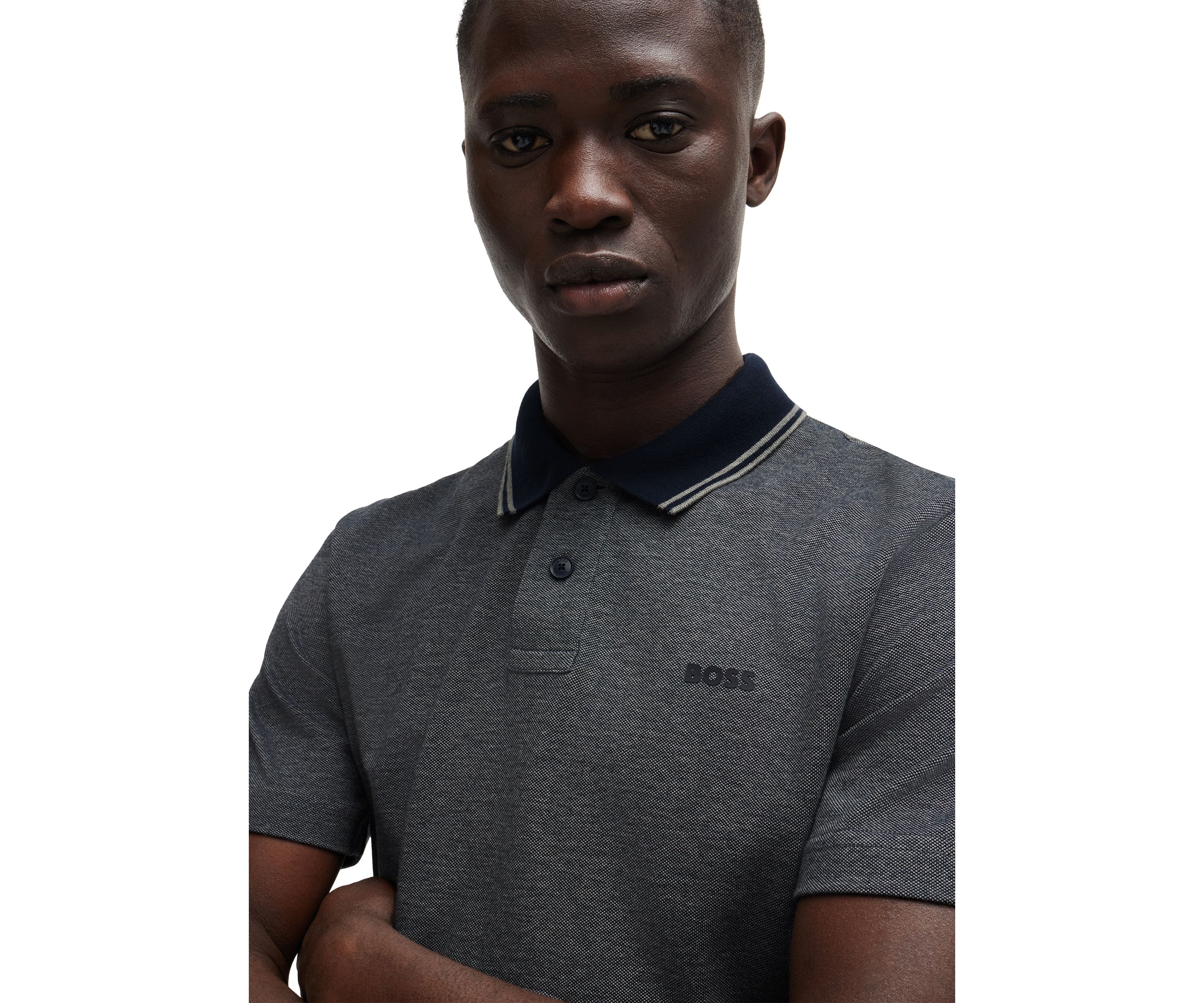 Mens Short Sleeve Knit Polo Shirt
