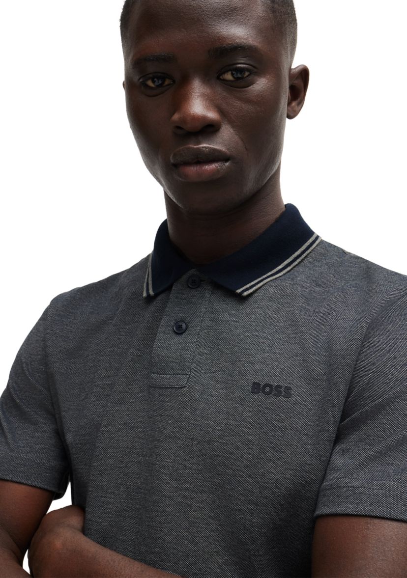 Mens Short Sleeve Knit Polo Shirt