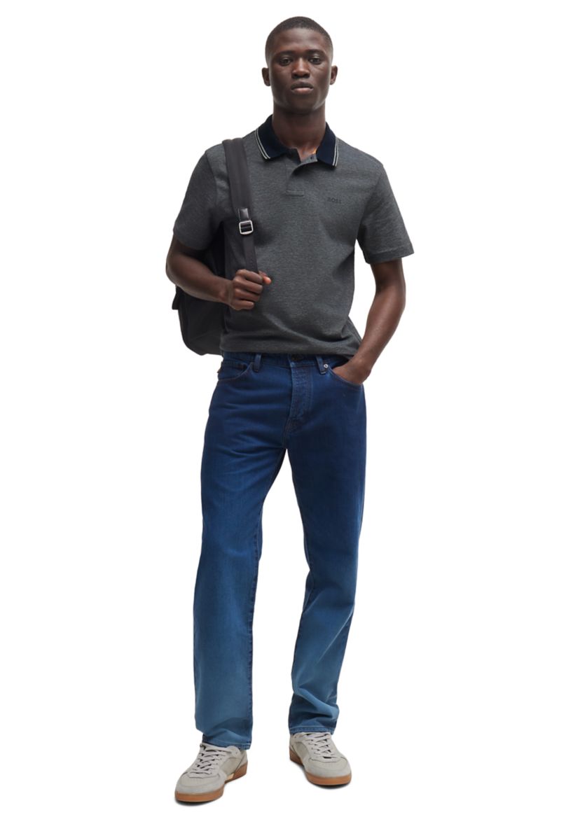 Mens Short Sleeve Knit Polo Shirt