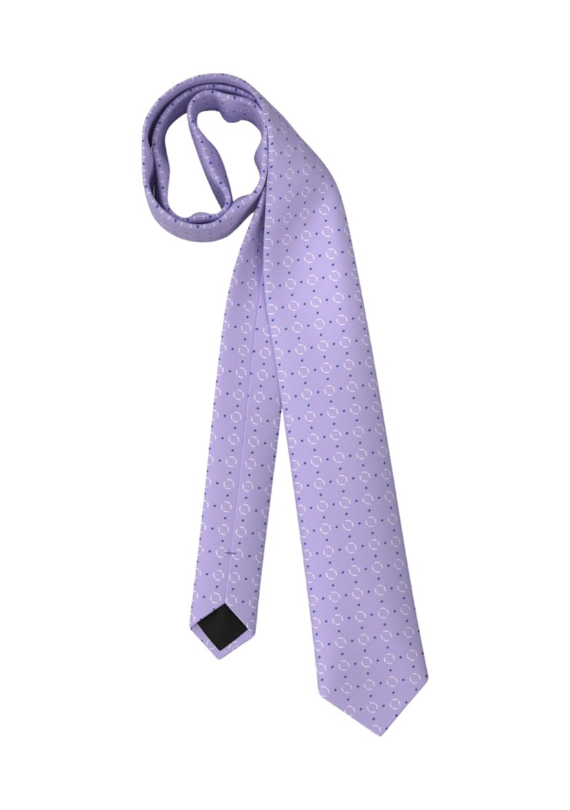 Abstract Printed Silk Tie