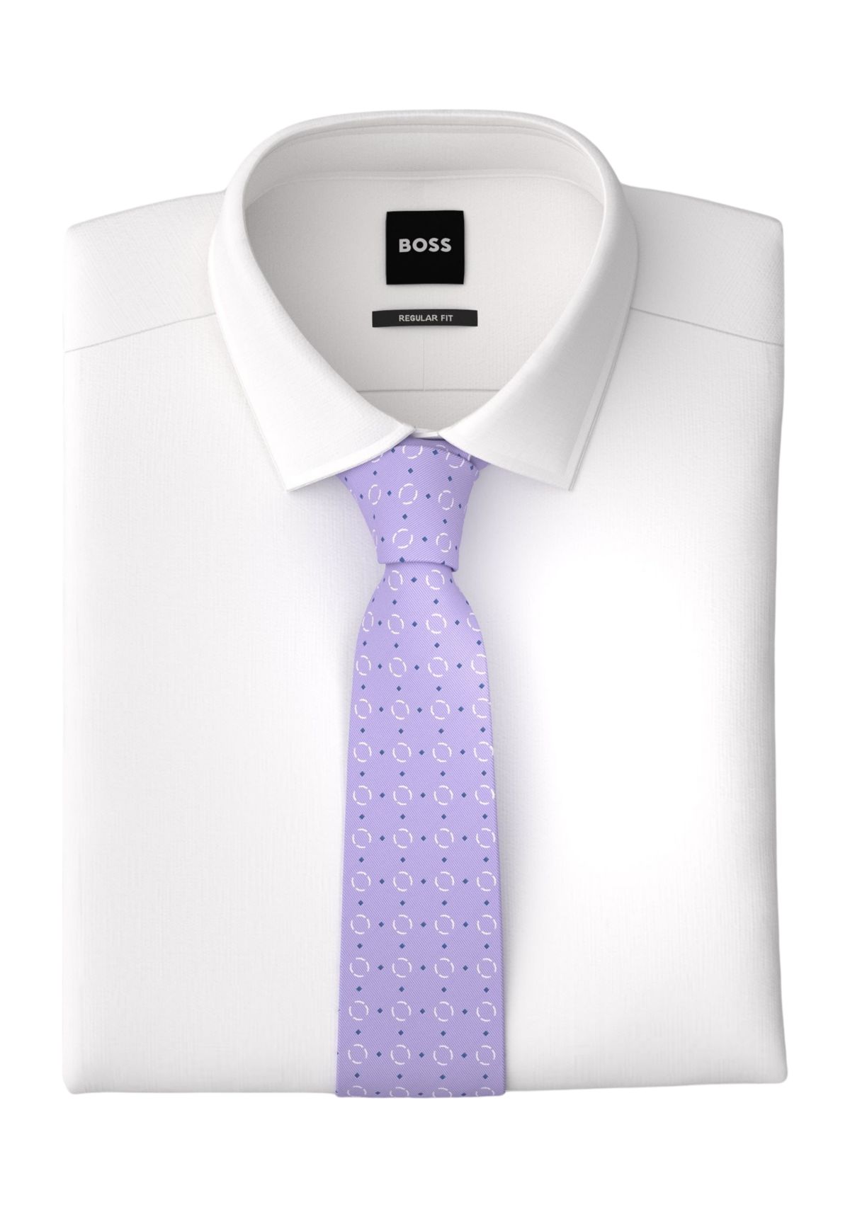 Abstract Printed Silk Tie