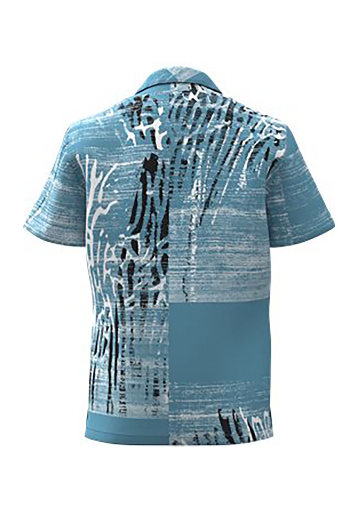 Mens Rayer Printed Button Down Shirt