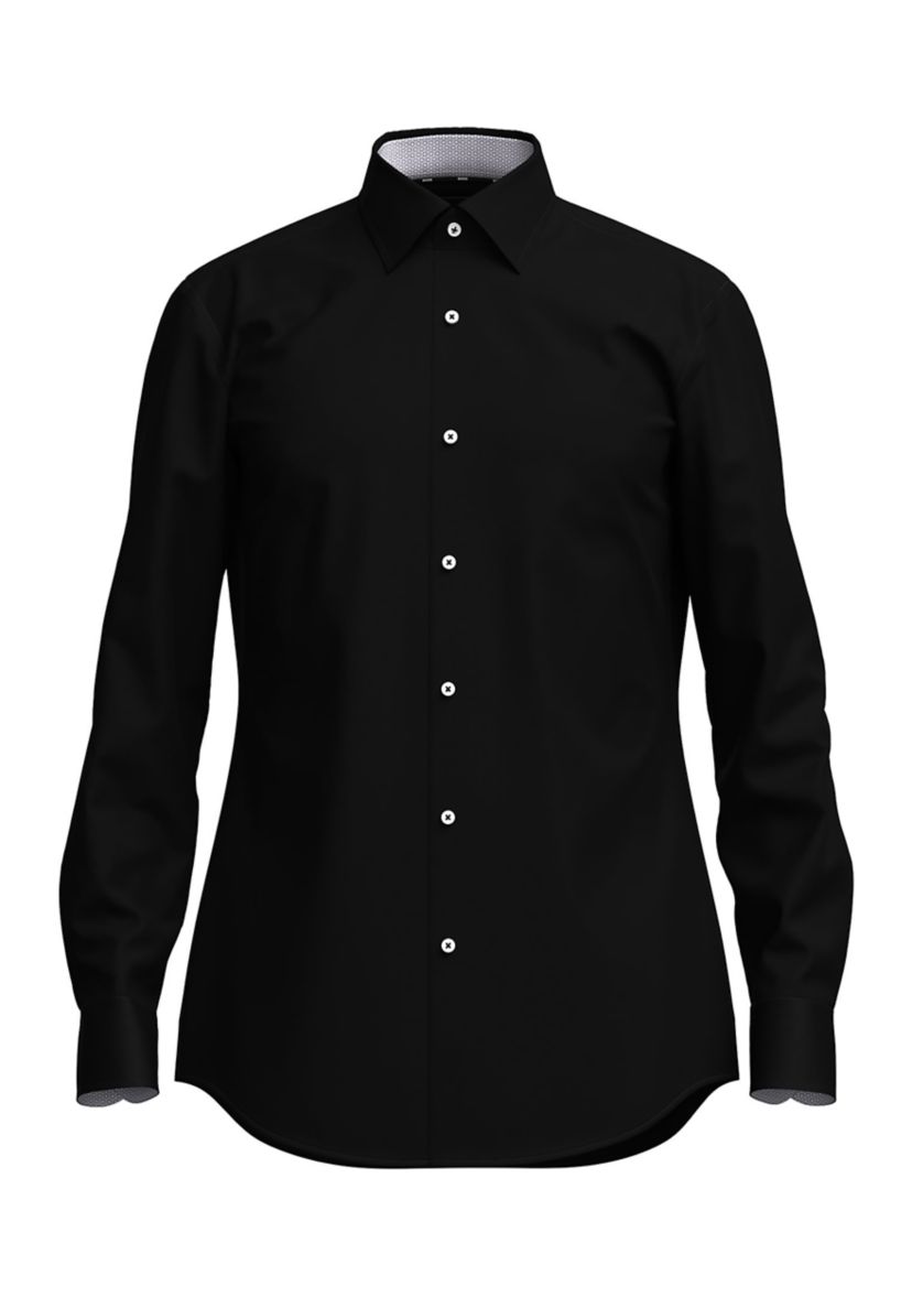 Mens Solid Dress Shirt