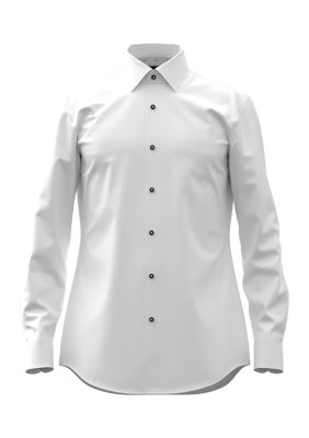 HUGO BOSS Men's Solid Cotton Dress Shirt