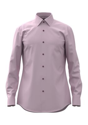 HUGO BOSS Men's Solid Cotton Dress Shirt