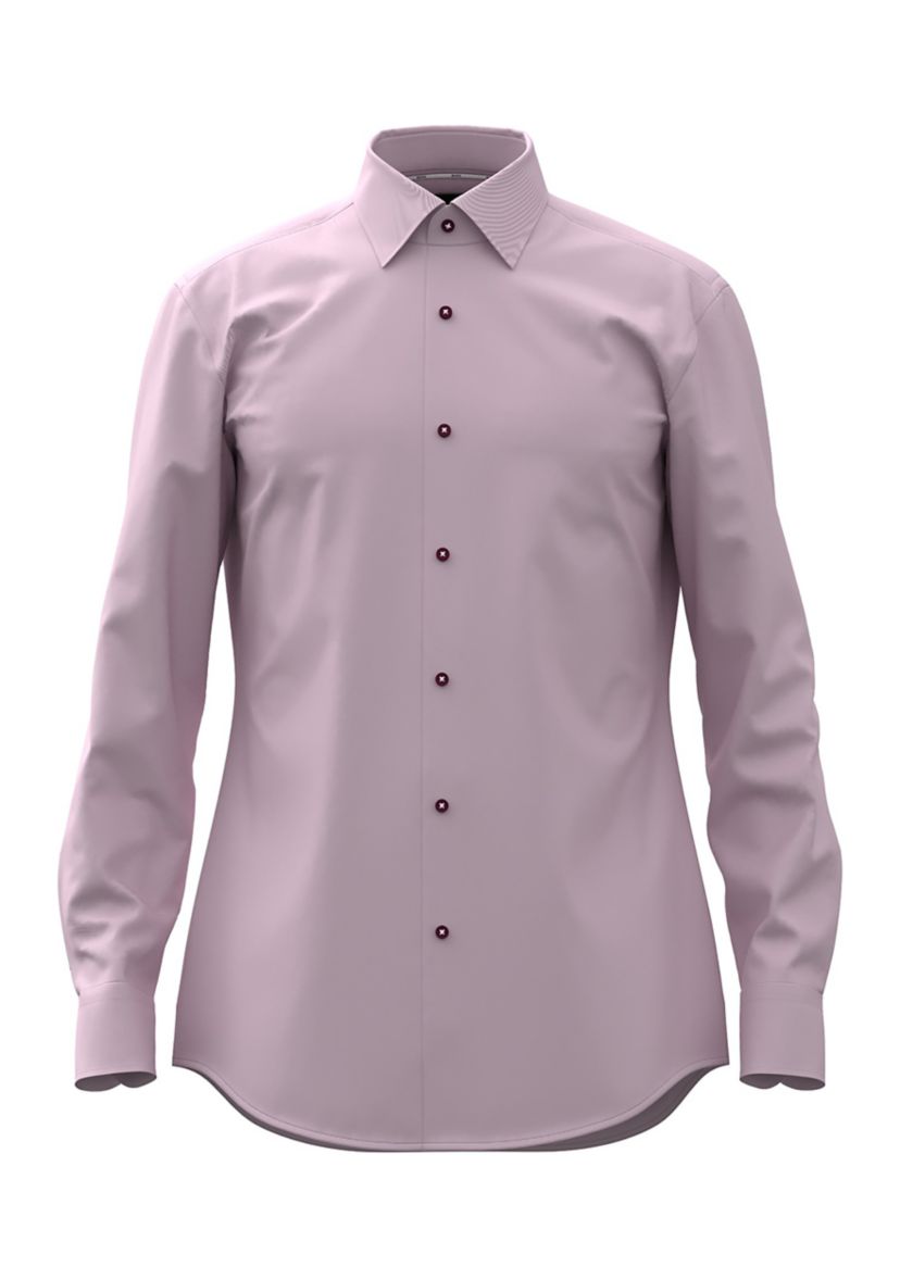 Solid Cotton Dress Shirt 