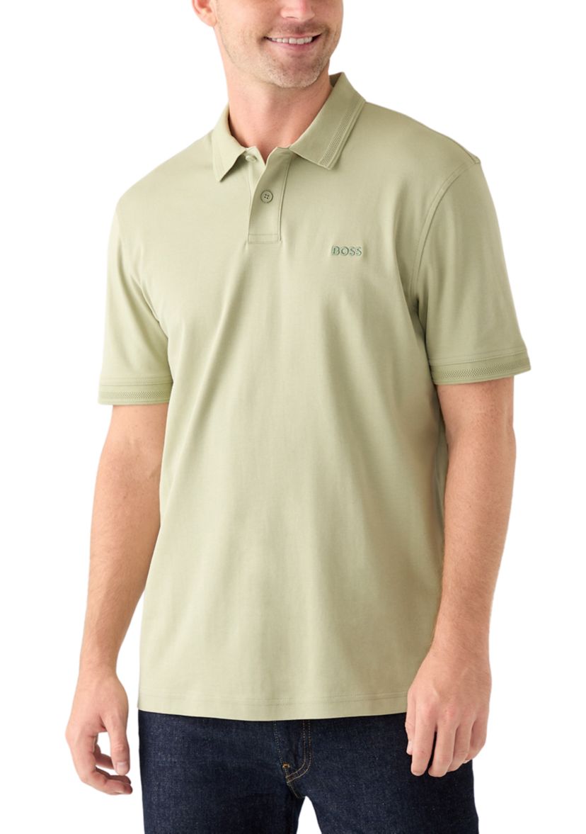 Mens Short Sleeve Interlock Polo Shirt 