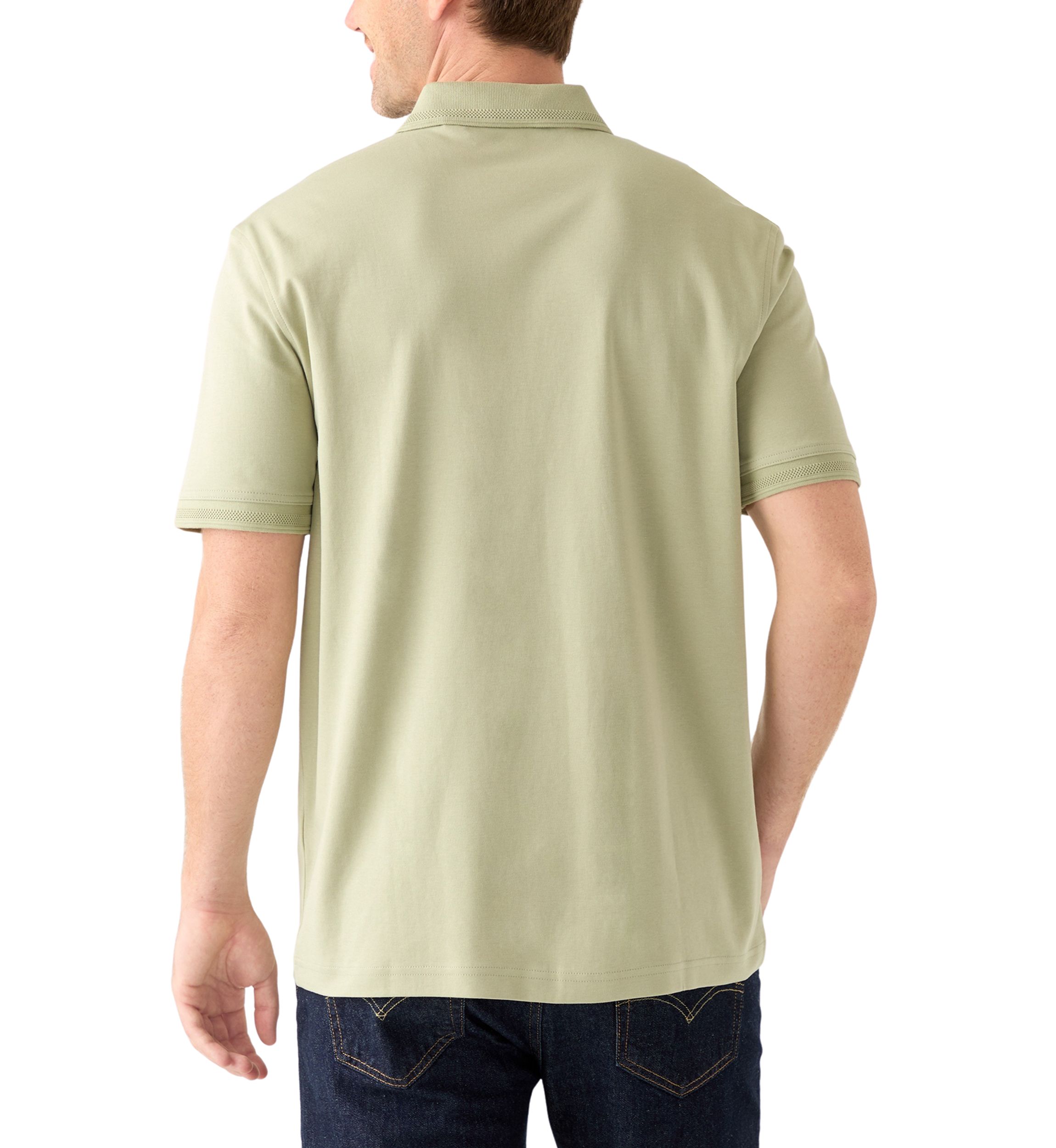Mens Short Sleeve Interlock Polo Shirt 