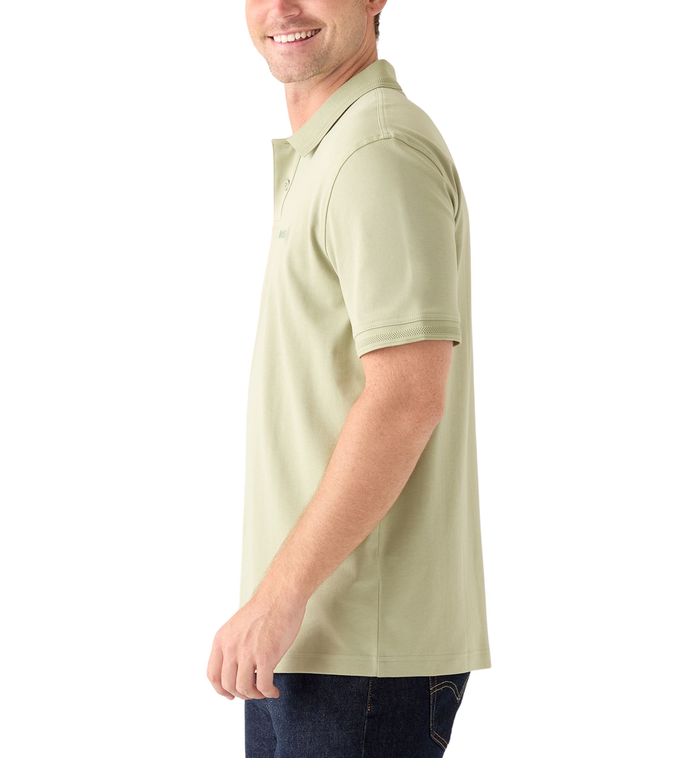 Mens Short Sleeve Interlock Polo Shirt 