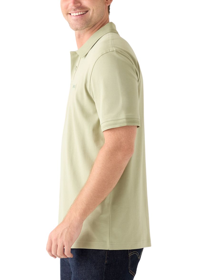 Mens Short Sleeve Interlock Polo Shirt 