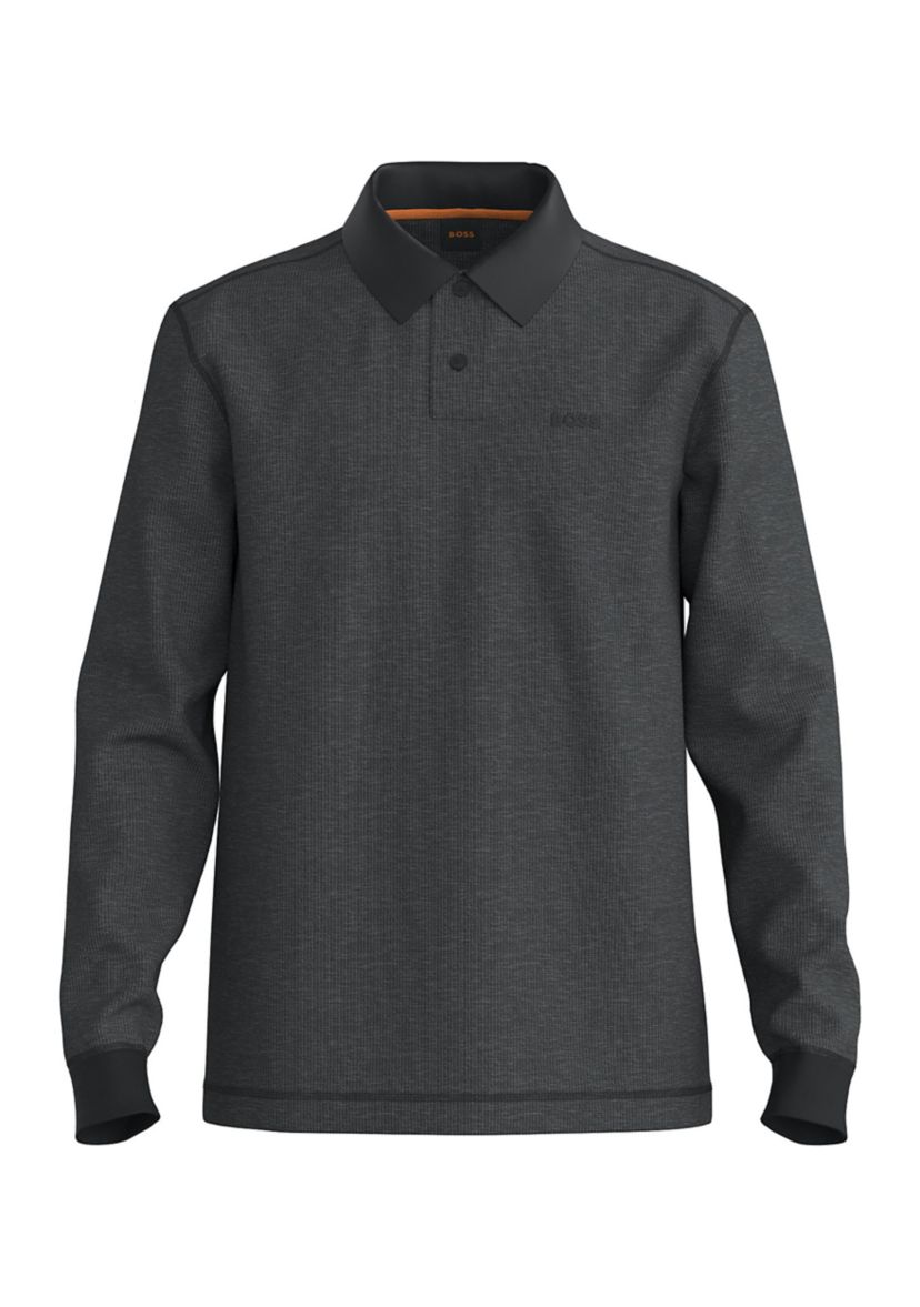 Mens Pete Long Sleeve Polo Shirt