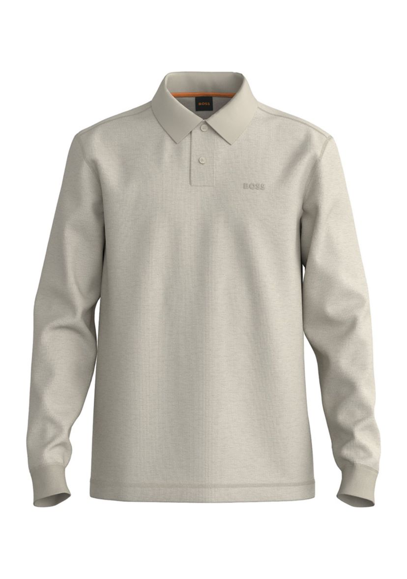 Mens Pete Long Sleeve Polo Shirt