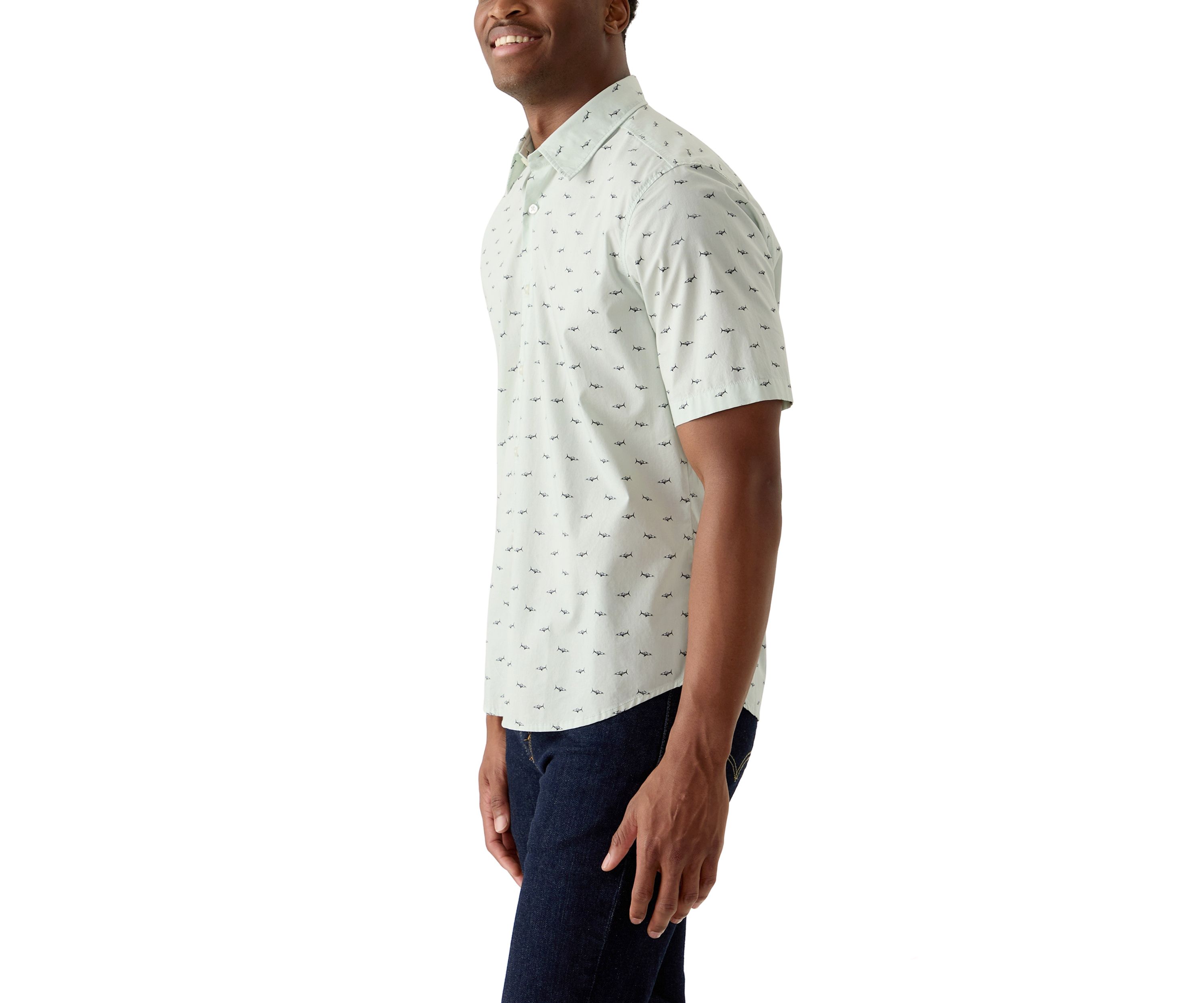 Mens Printed Dress Shirt