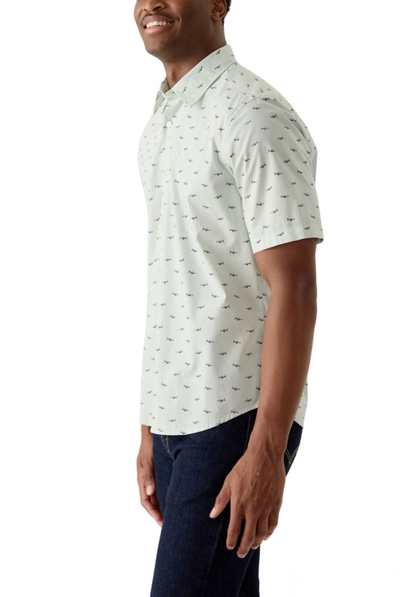 Mens Printed Dress Shirt